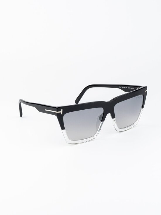 Tom Ford EDEN Women Sunglasses Black Grey Mirror Square FT1110 05C NEW AUTHENTIC main image 6